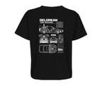 Delorean - Framed - camiseta de cine
